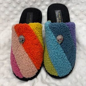Kurt Geiger Colorful Striped Slippers